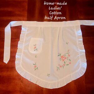 Home-made Ladies' Christmas Cotton Apron